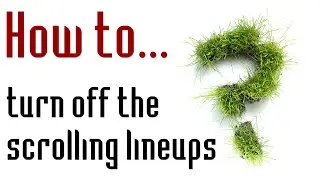 FIFA 15 - How To...Turn Off The Scrolling Lineups In FIFA 15 - S1:E1