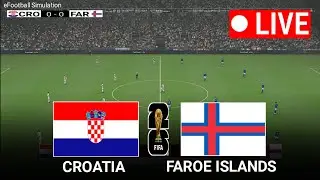 Pes 21 Game Simulation Croatia vs Faroe Islands l World Cup Qualification 2025/26 l