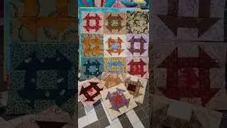 Churn Dash Blocks They're Multiplying  Fun little 3 inch Churn Dash Blocks for Long Time Gone Quilt