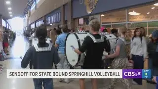 Spring Hill Panthers volleyball celebrates reaching state with sendoff