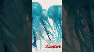 Undersea cake! Rice Paper Jellyfish cake