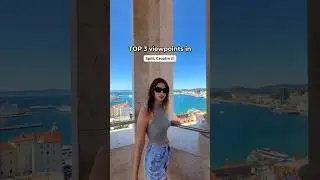 3 viewpoints in Split, Croatia #hrvatska #croatia #chorwacja #travel #shorts #splitcroatia