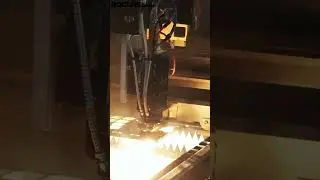 12KW fiber laser machine #fiberlaser #lasercut #metalcut #laser #metal #metalcutting #fiber