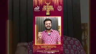 Akash Srivatsa | ChittaraStarAwards | Best Editor #shorts #shortsfeed