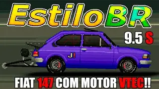 MONTEI o CARRO mais LEVE do Estilo BR, FIAT 147 com MOTOR i-VTEC BI-TURBO!!