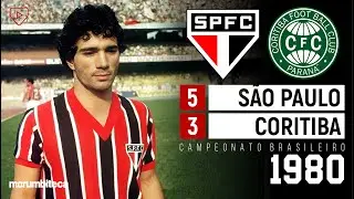 São Paulo 5x3 Coritiba - 1980 - ZÉ SÉRGIO, RENATO, SERGINHO E A CHUVA DE GOLS NO MORUMBI!
