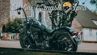 Cruisin' with 16” Carlini Apes | Harley Softail Heritage