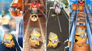Minion Rush: Scout Minion VS All Bosses - Vector, El Macho, Meena & Villaintriloquist Boss Fights