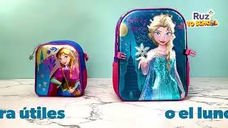 Mochilas y loncheras para regresar a clases con Elsa y Ana