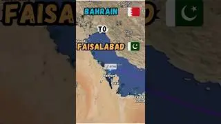 Bahrain 🇧🇭 to Faisalabad Pakistan 🇵🇰 Flight Route || Gulf Air || GF790 || Flight Duration 3h 25m ✈️