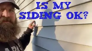 Vinyl siding evidence of hail