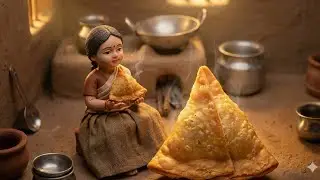 Miniature Doll cooking Samosa in Village Style Crab Cooking ASMR 