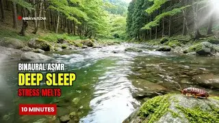 DEEP SLEEP (INSOMNIA CURE) 🎧 Deep Sleep Therapy - Binaural Nature Sounds (10 Min) 