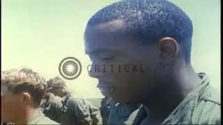 US Army Chaplain conducts  memorial ceremony for fallen of 199th Light Infantry B...HD Stock Footage
