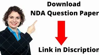 nda previous year question paper download pdf link below, nda preparation
