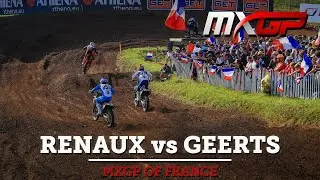 Renaux vs Geerts | MX2 Race 1 | MXGP of France 2021 #Motocross