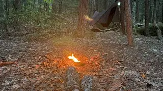 Appalachian Trail solo hammock camping at the Hemlocks Shelter area