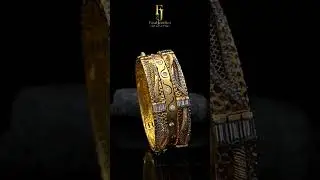 Elegant Gold Traditional Unique Kara Design for Every Occasion #fashion #gold #jewellery #reels