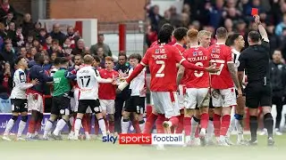 Nottingham Forest vs Derby ends in on-pitch CLASH! 😮
