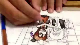 (Speed drawing ) spring trap x phantom Freddy Ds.pole bear.
