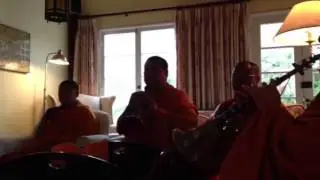 Tibetan Buddhist monks bless our home