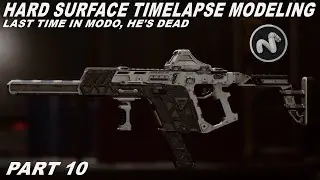 PART 10 | HARD SURFACE MODELING KRISS VECTOR | MODO | SUBDIV MODELING