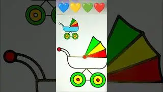 Stroller COLOR MAGIC! #art #drawing #coloringadventure #coloring #satisfying #painting #relaxing