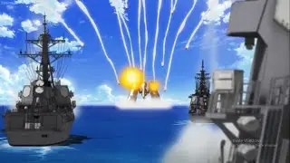 (Vividred Operation) Military vs Alien Mech Scene