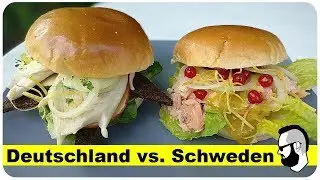 Hamburger Rezept: Schweden vs. Deutschland Burger WM 2018 | Pommes M&auml;n