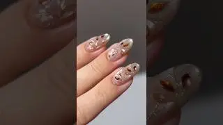 🪞🍂✨ stained glass fall #nails #nailart #naildesign