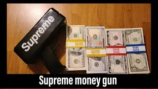 money gun and  Prop money unboxing