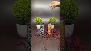 Relax and Enjoy The Flow of Reverse Beads Video ASMR 🌈🌀 #satisfying #asmr #reverse