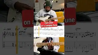 Fast Lines on a Complex Tune #jazz #guitar #music #jazzguitar #guitarist