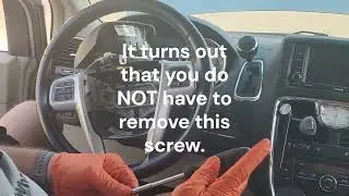 2014 Chrysler Town & Country Cruise Control Switch Replacement