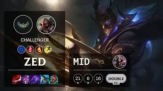 Zed Mid vs LeBlanc - EUW Challenger Patch 12.3