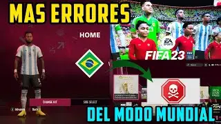 Malas Noticias M&aacute;s Errores en el Modo Mundial de FIFA 23