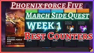 All Paths Item less | Best Counters | March Side Quest Week 1 | PHOENIX FORCE FIVE | MCOC |
