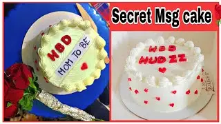 ❤️trending secret message cake💖 #trendingcake#secretmessage#cakedesign#viral#youtubevideos#hiddenmsg