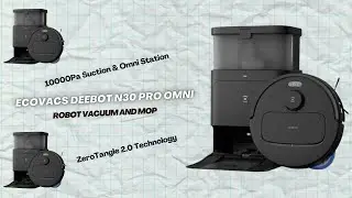 ECOVACS DEEBOT N30 Pro Omni Robot Vacuum and Mop | 10000Pa Suction & Omni Station