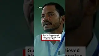 Teacher learns to write without hands to fulfil dream | BBC News India