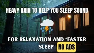 Gentle Night Rain Sounds | Relaxing Background Ambience