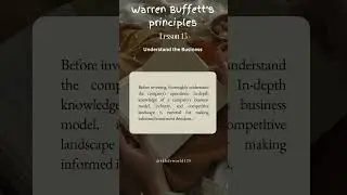 Warren Buffet's Finance Lessons 15