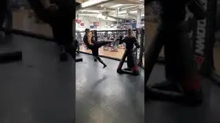 Low kick to spinning hook kick  Cheat 900  Cheat 720 to back kick