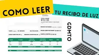 C&Oacute;MO LEER TU RECIBO DE CFE EN TARIFA GDMTO (2023 - 2025)