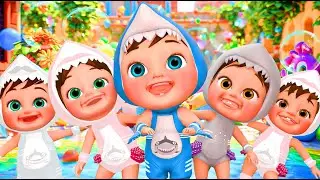 Five Little Sharks in the Sea | Kids Songs | Baby songs - Nursery Rhymes & Kids Songs | Super Star