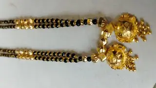 75 PURE GOLD MOTI =8GRAM +2GRAM Wati Design=1TOLA NEARBY 1LK  MAKE 2 LINE LONG MANGALSUTRA @HOME