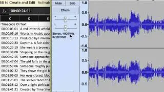 Recording & Placing Audio Description in Audacity