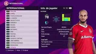 PES 2020 - elenco INTERNACIONAL ATUALIZADO no eFootball PES 2020