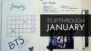 BuJo January flip through