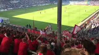 Sche*&szlig; Leverkusen! 1.FC K&ouml;ln Fans Ultras Stimmung ausw&auml;rts! Pillenkusen!